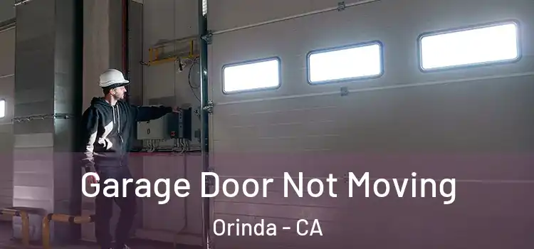  Garage Door Not Moving Orinda - CA